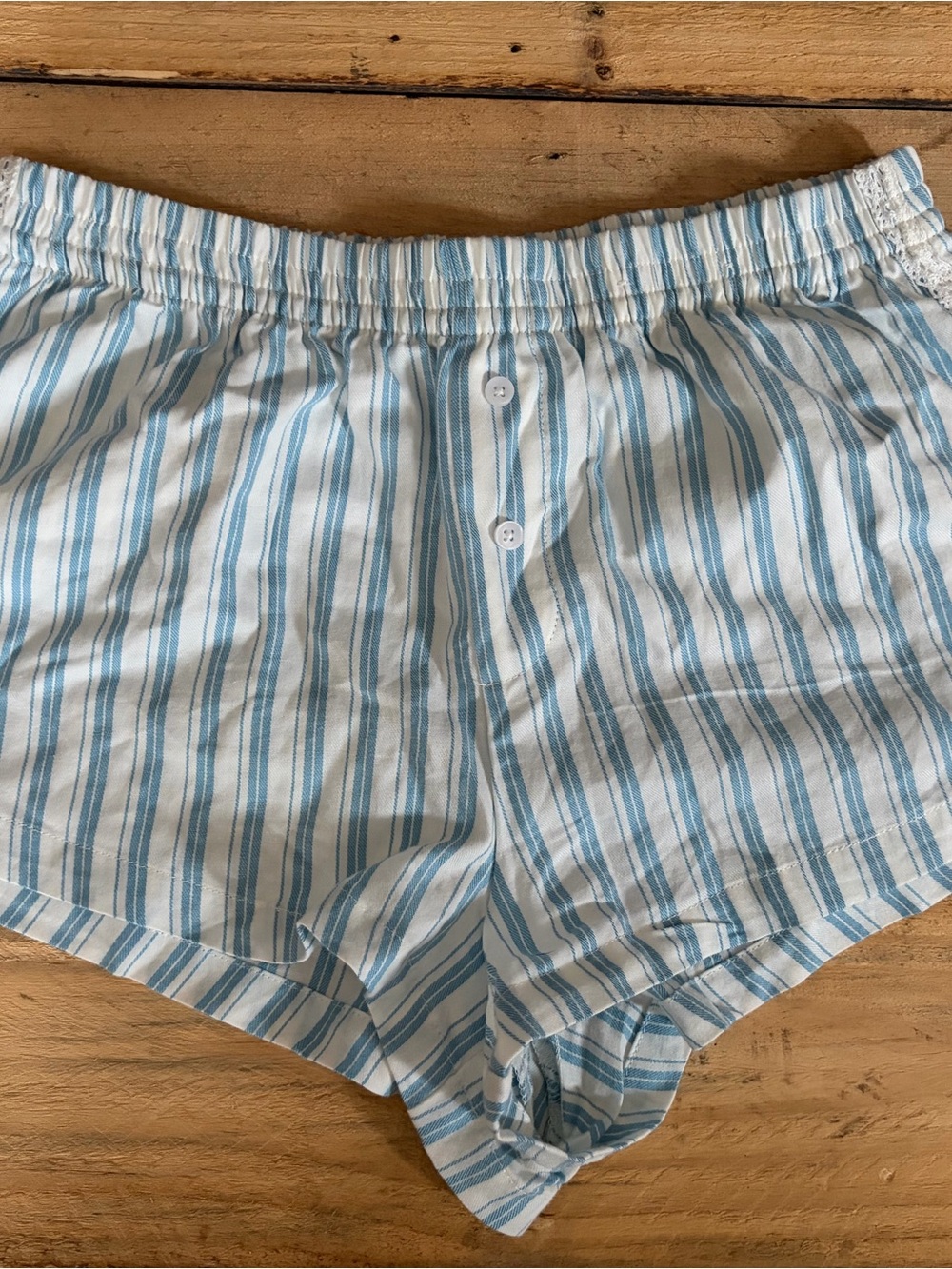 wild fable Blue & White Striped Cotton Boxer Shorts